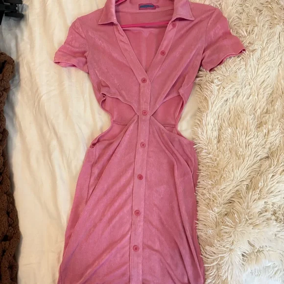 Edikted Pink Mini Dress - Picture 3 of 4